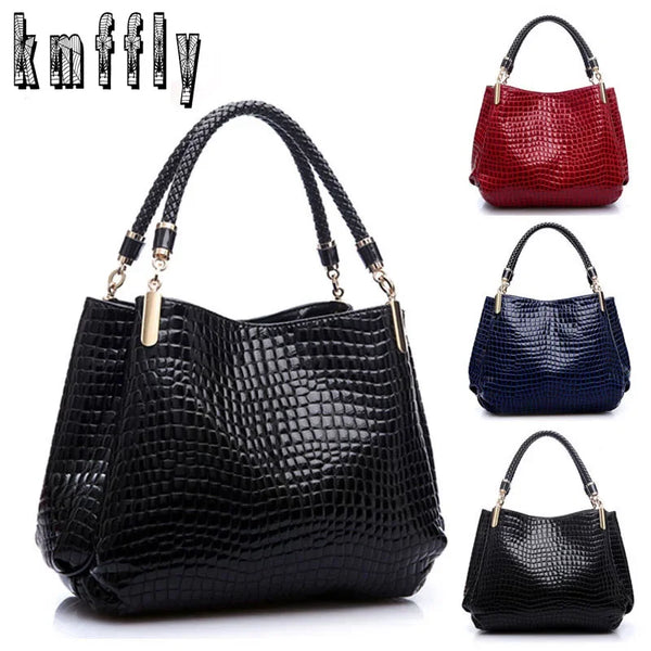 Chic Crocodile Leather Tote